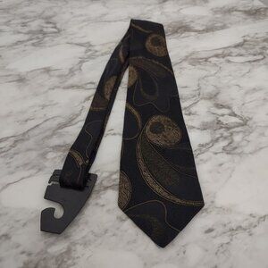 Bachrach Vintage Tie 100 % Seta Silk-Sone‎ Made in Italy Retro Print Multicolor